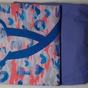 2 SCRUB TOPS * LIKE NEW * LARGE